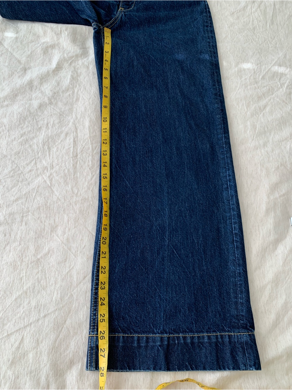 Moussy Azul Jeans High-Rise Wide Leg women’s  Jeans - Dark blue size M - Picture 9 of 10
